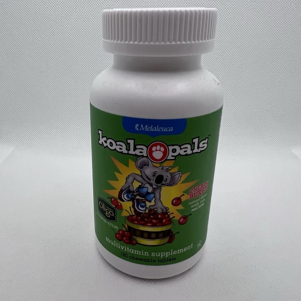 Melaleuca Koala Pals Multivitamin Oligo Cherry 120 Chewable Tablets New Sealed